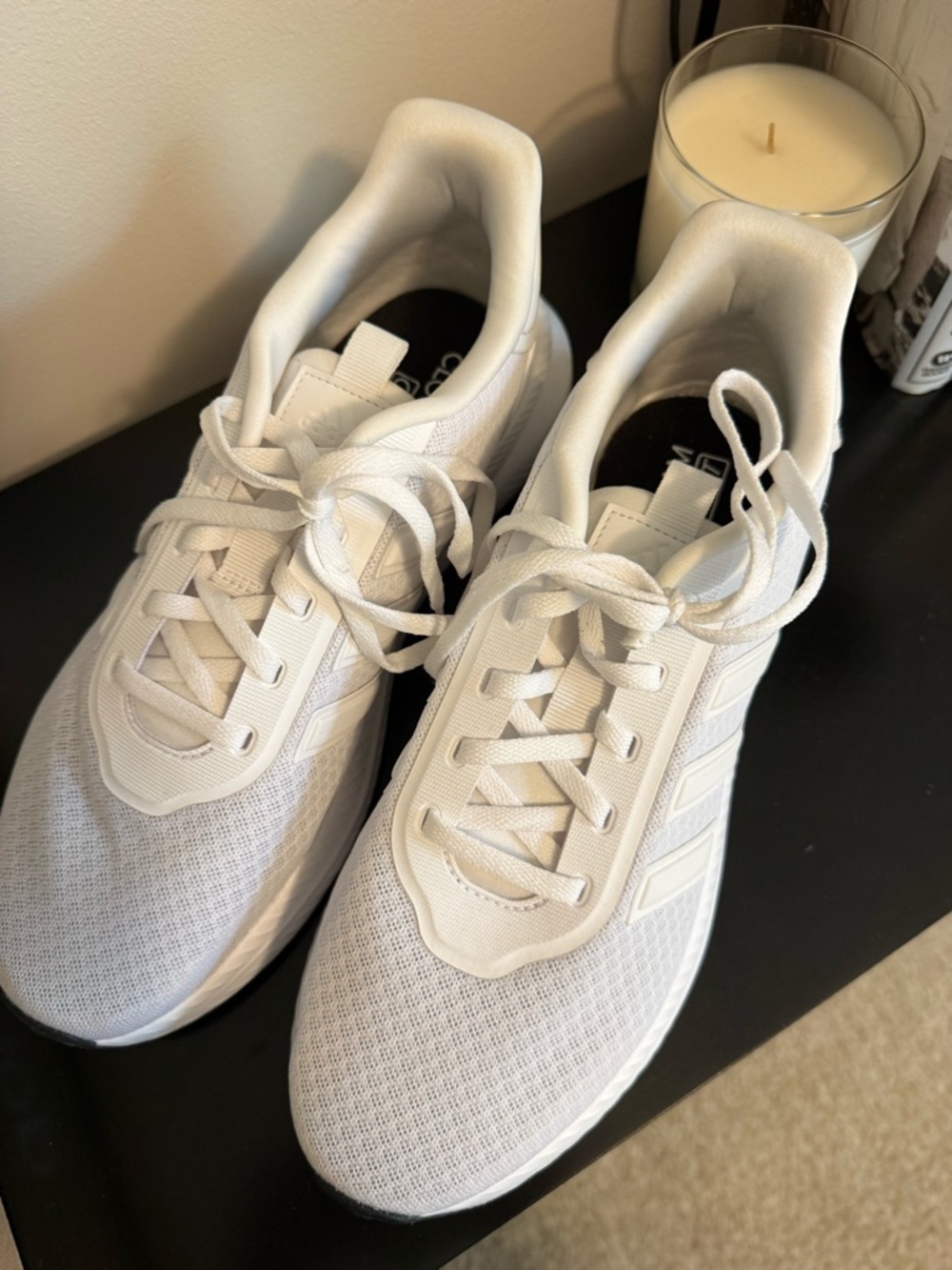Adidas White Sneakers with Cloudfoam - Picture 2 of 5